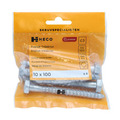 Träskruv Fransk 10 x 100 mm 4-pack Heco